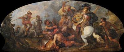 Alexander der Große auf der Löwenjagd von Charles de la Fosse